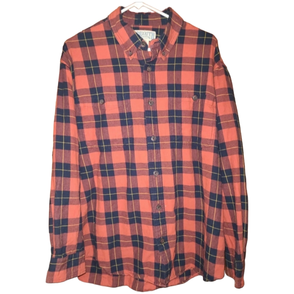 Deluth Trading Co. Flannel Shirt Size Large Men's